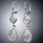 Boucles Pierre de lune facettée Argent 925