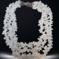Collier Pierre de lune triple rang fermoir Argent 925