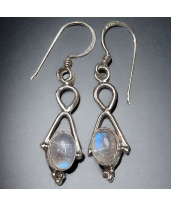 Boucles Pierre de lune Argent 925
