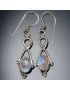Boucles Pierre de lune Argent 925