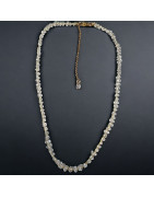 Collier Cristal de roche fermoir doré