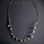 Collier chaînette Métal argentée avec petites breloques étoiles
