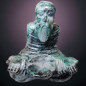 Statue Emeraude Brahmane Hindou assis