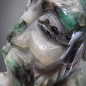Statue Emeraude Brahmane Hindou assis