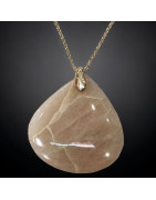 Pendentif Garniérite avec chaîne