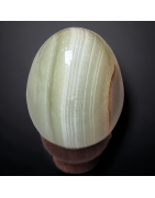 Œuf Onyx vert marbré