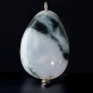 Pendentif Jade blanc bandes noires