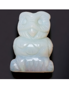 Chouette Verre opaline