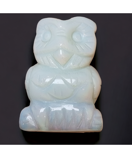 Chouette Verre opaline