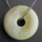 Pendentif Jade de Birmanie Donut avec chaîne