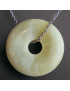 Pendentif Jade de Birmanie Donut avec chaîne