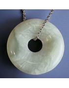 Pendentif Jade Donut avec chaîne