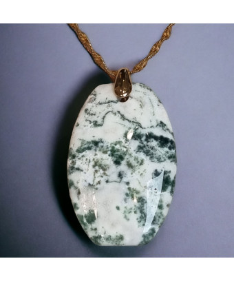 Pendentif Agate arbre sur...