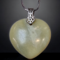 Pendentif Jade Cœur avec bélière et chaîne