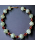 Collier Jade & Cornaline Pierres rondes