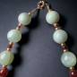 Collier Jade & Cornaline Pierres rondes