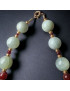 Collier Jade & Cornaline Pierres rondes