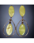 Boucles Nacre teintée clips