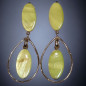 Boucles Nacre teintée clips