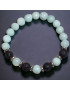 Bracelet Amazonite facettée et Pierres de lave 8mm
