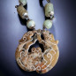 Collier Jade Ethnique sur cordon réglable