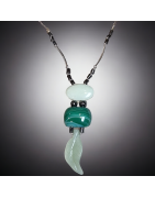 Collier Jade Malachite & Hématite