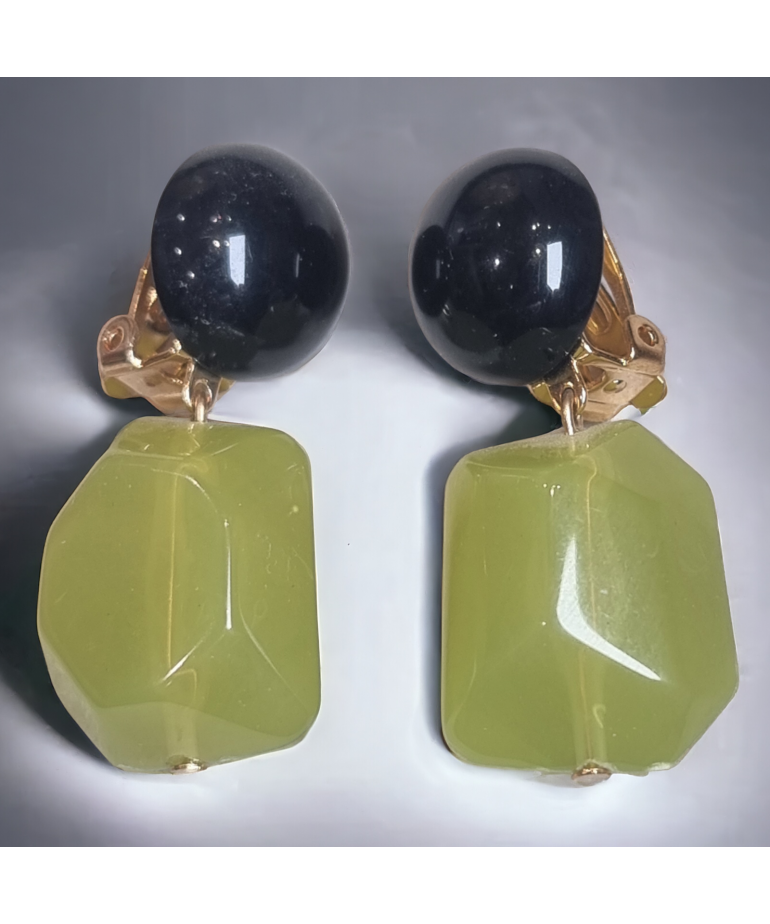 Boucles Bakélite clips