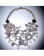 Collier Améthyste & Perles Eau Douce