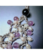 Collier Améthyste & Perles Eau Douce