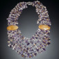 Collier Améthyste Citrine & Aventurine orange baroque
