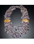 Collier Améthyste Citrine & Aventurine orange baroque