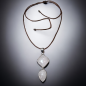 Pendentif Quartz rose Argent 925 sur cordon réglable