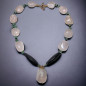 Collier Quartz rose & Onyx