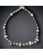 Collier Quartz rose & Agate