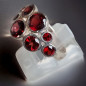 Bague Grenat Argent 925 Taille 58