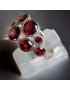 Bague Grenat Argent 925 Taille 58