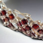 Bracelet Grenat avec fermoir Argent 925