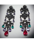 Boucles Zirconium multicolore