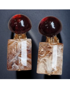 Boucles Bakélite à clips