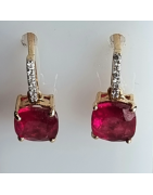 Boucles Rubis & Diamants Or 18 carats