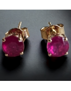 Boucles Rubis & Diamants Or 18 carats