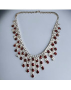 Collier Zirconium facetté et serti