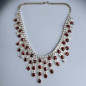 Collier Zirconium facetté et serti