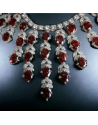 Collier Zirconium facetté et serti
