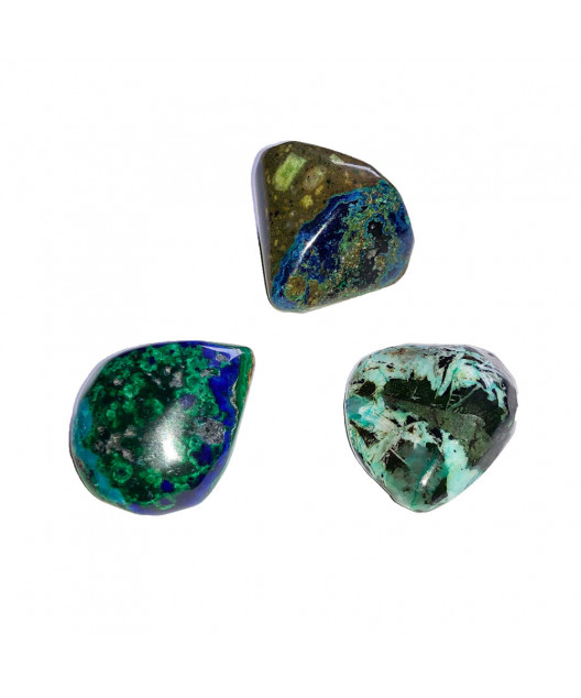 Pierre roulée Azurite-Malachite
