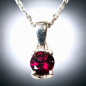 Pendentif Grenat avec chaîne Argent 925