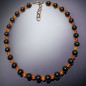 Collier Grenat Pierres rondes & Ambre