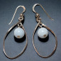 Boucles Aigue marine boules Argent 925