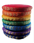 Coussins 7 Chakras diamètre 10 cm lot de 7