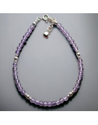 Bracelet Améthyste facettée Argent 925